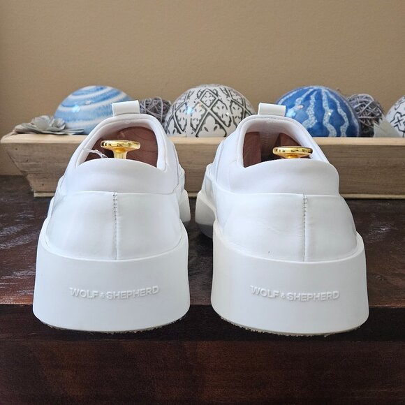 Wolf & Shepherd Men's Cruise TRE Slip On Sneakers, White, Sz 13 - Picture 6 of 16